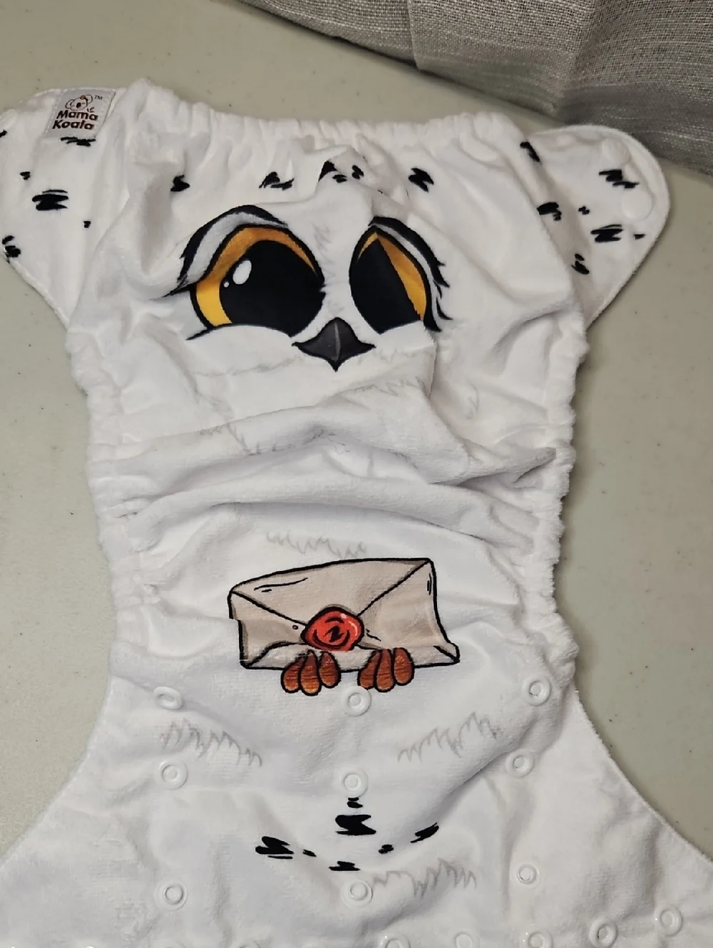 Harry Potter OS pocket diaper by Mama Koala Hedwig Hogwarts Letter